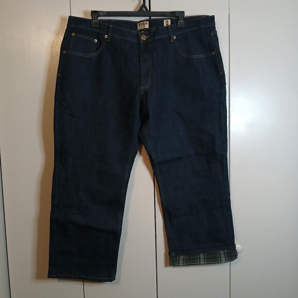 NWT Redhead Men's Flannel Lined Blue Jeans in size 42x30 Relaxed Fit (0383J3) - Picture 1 of 10